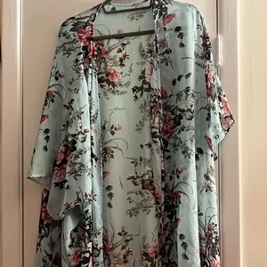 A light blue duster/kimono from Shein